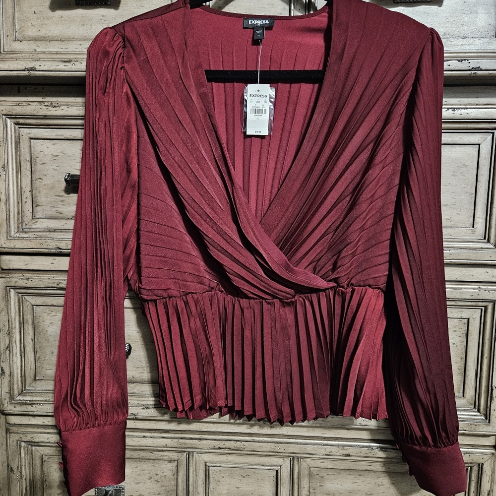 NWT Pleated Express Blouse